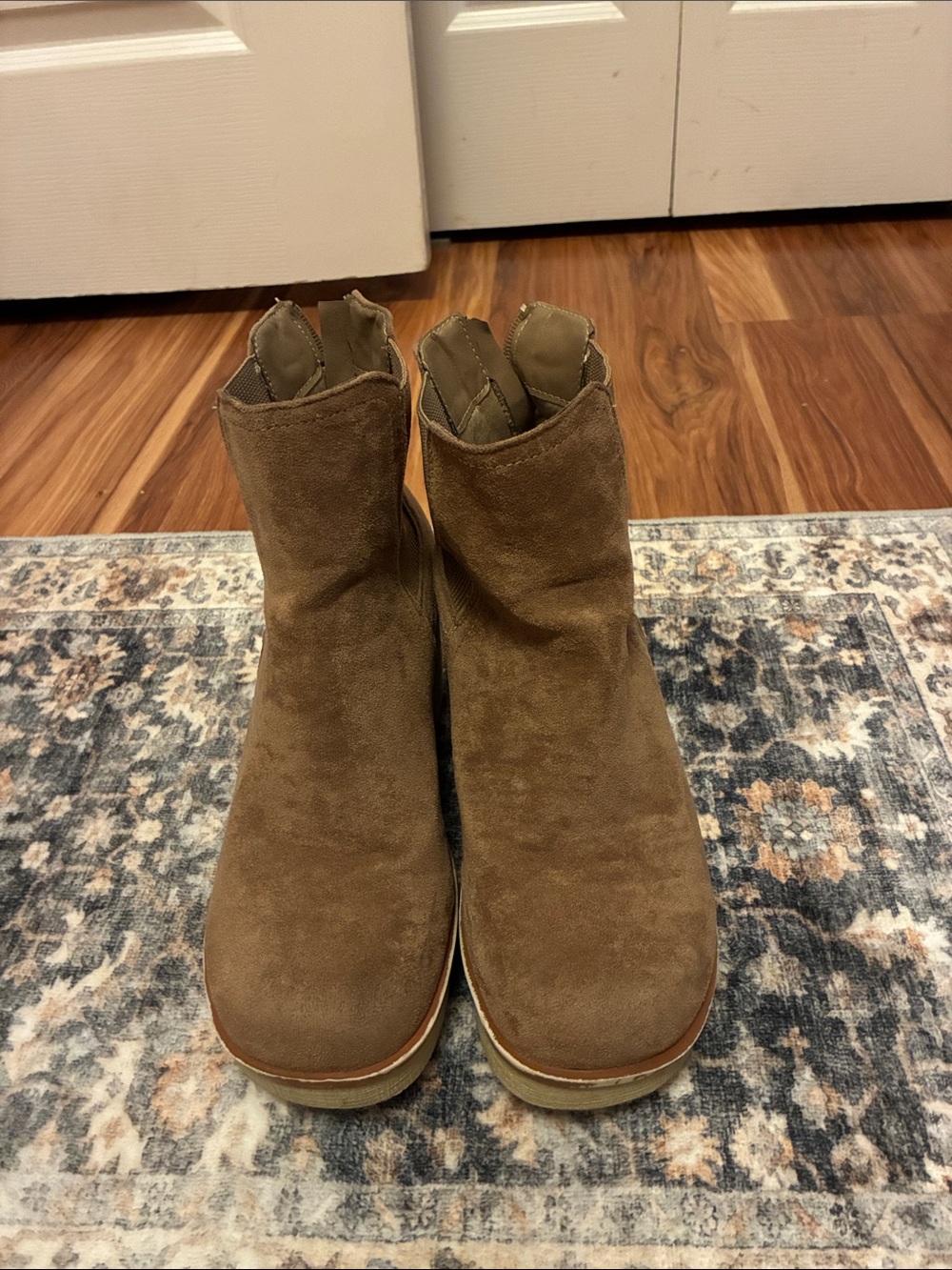 Pierre Dumas Brown Suede Ankle Booties